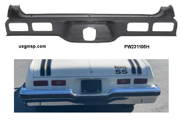 Nova 73-74 Tail Light Panel